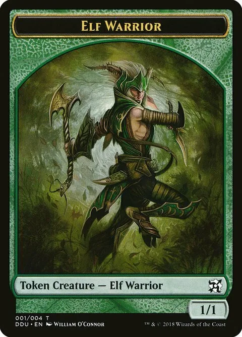 Elf Warrior Token (Green 1/1)