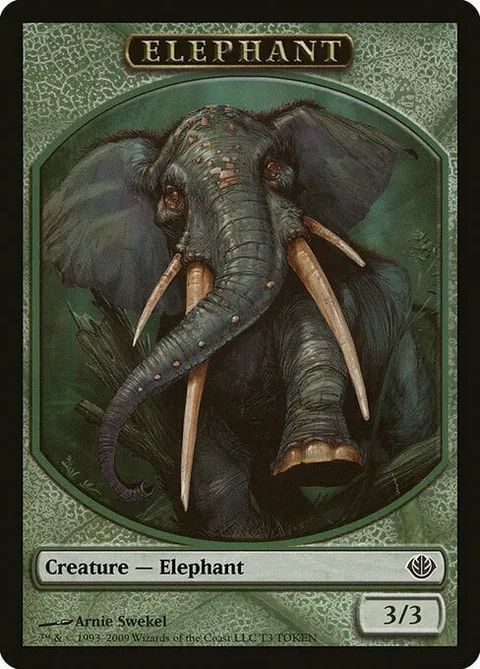 Elephant Token (Green 3/3)