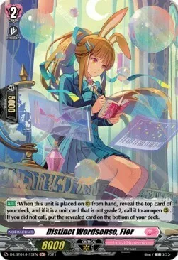 Distinct Wordsense, Flor [D Format]
