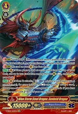 Blue Storm Steel Dragon, Genbold Dragon [V Format]