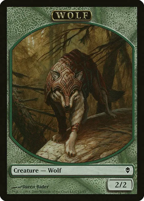 Wolf Token (Green 2/2)