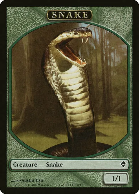 Snake Token (Green 1/1)