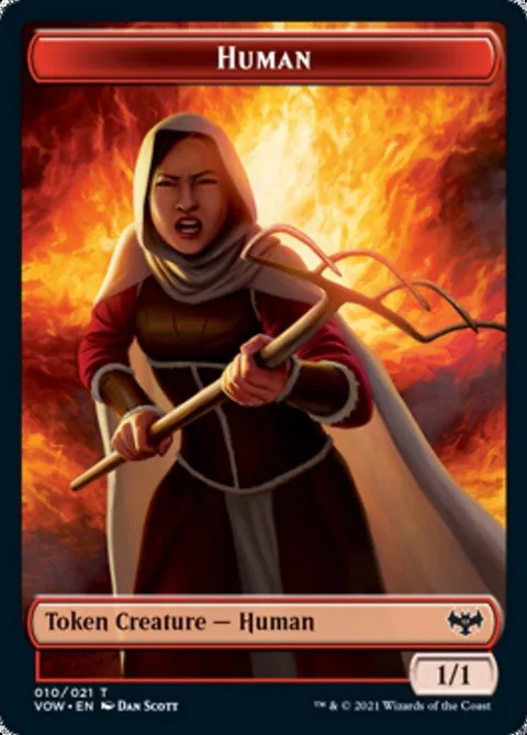 Human Token (W 1/1) // Insect Token (G 1/1)