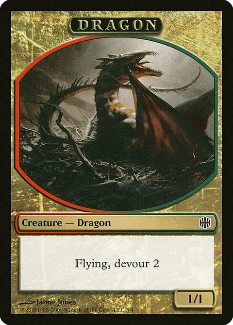Dragon Token (Red and Green 1/1)