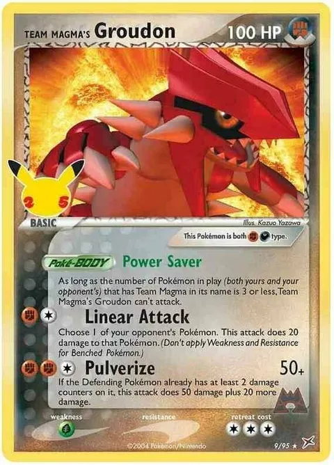 Team Magma's Groudon [Power Saver | Linear Attack | Pulverize]