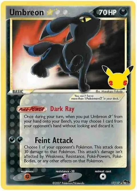 Umbreon Gold Star [Dark Ray | Feint Attack]