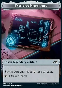 Tamiyo's Notebook Token // Samurai Token (W 2/2)