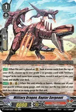 Military Dragon, Raptor Sergeant [V Format]