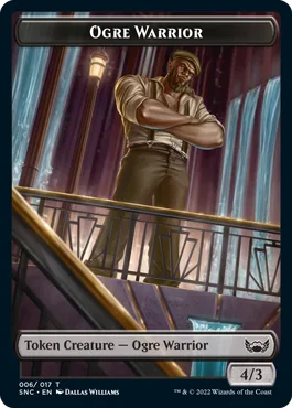 Ogre Warrior Token (Black 4/3)