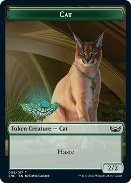 Cat Token (Green 2/2 Haste)