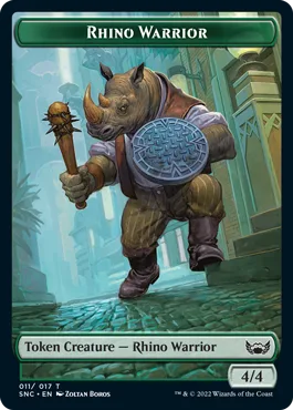 Rhino Warrior Token (Green 4/4)