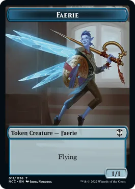 Faerie Token (U 1/1) // Rogue Token (B 2/2)