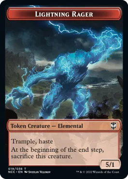 Lightning Rager (R 5/1) // Rogue (B 2/2)