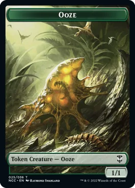 Ooze Token (Green 1/1) // Treasure Token