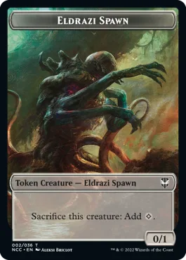 Eldrazi Spawn Token (C 0/1) // Human Token (W 1/1)