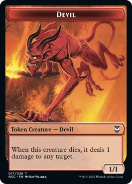 Devil Token (R 1/1) // Soldier Token (RW 1/1)