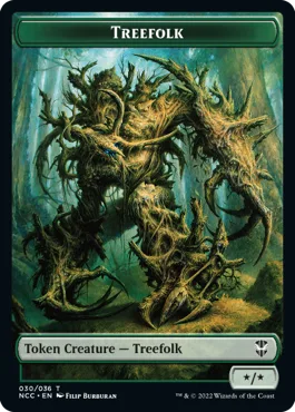 Treefolk Token (G */*) // Spider Token (G 1/2)
