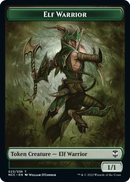 Elf Warrior Token (G 1/1) // Wurm Token (G 5/5)