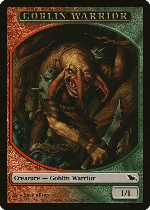 Goblin Warrior Token (Red and Green 1/1)