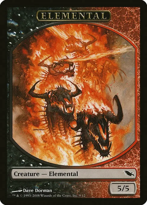 Elemental Token (Black and Red 5/5)