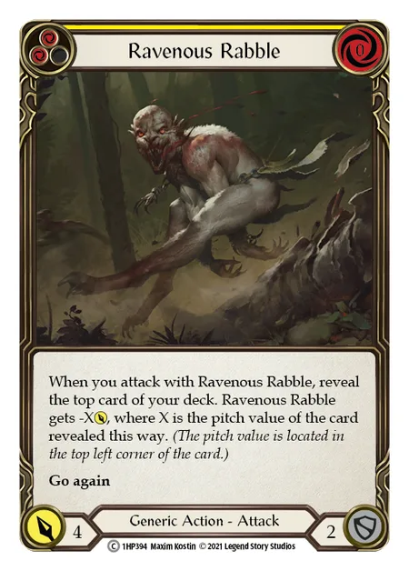 Ravenous Rabble (Yellow)