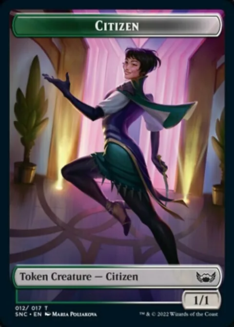 Citizen Token (GW 1/1) // Treasure Token