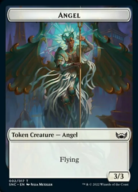Angel Token (W 3/3) // Treasure Token