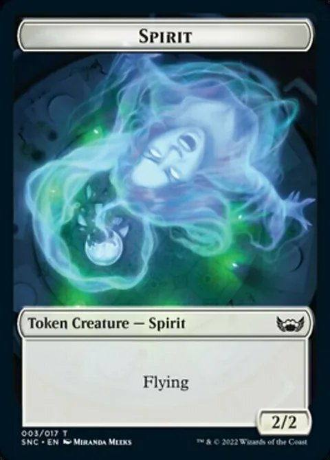 Spirit Token (W 2/2) // Treasure Token (V.3)