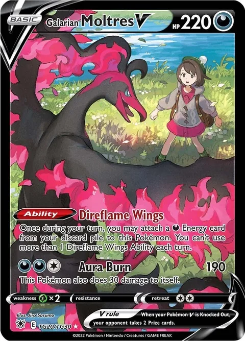 Galarian Moltres V [Direflame Wings | Aura Burn]