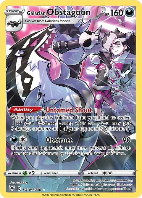 Galarian Obstagoon [Untamed Shout | Obstruct]