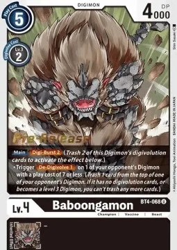 Baboongamon (BT4-068)