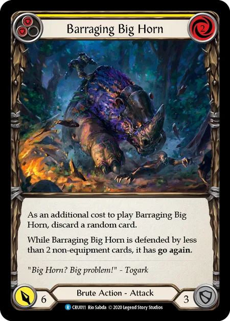 Barraging Big Horn (Yellow)