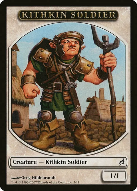 Kithkin Soldier Token (White 1/1)