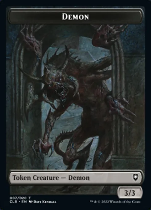 Demon Token (B 3/3) // Treasure Token