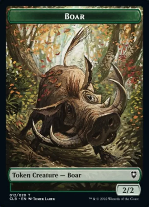 Boar Token (G 2/2) // Treasure Token