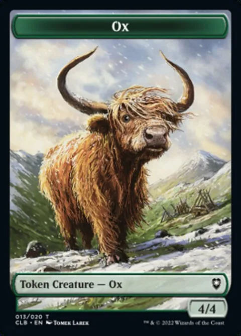 Ox Token (G 4/4) // Treasure Token