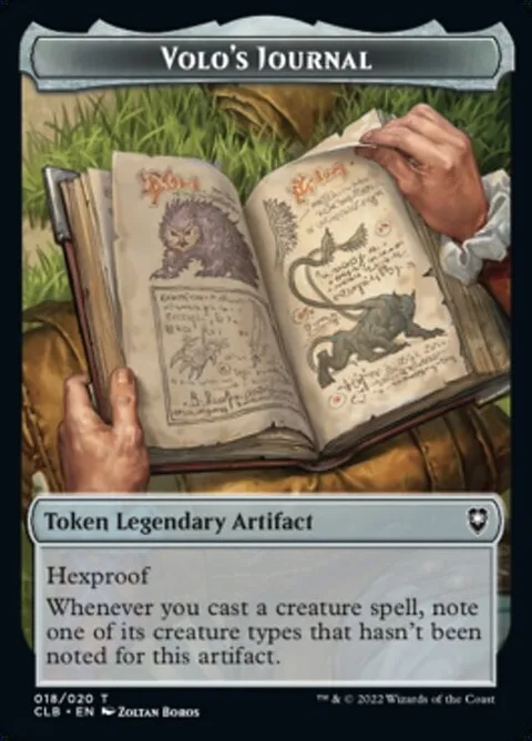 Volo's Journal Token // Treasure Token