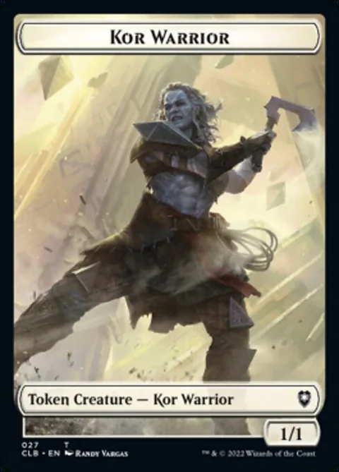 Kor Warrior Token (W 1/1) // Treasure Token