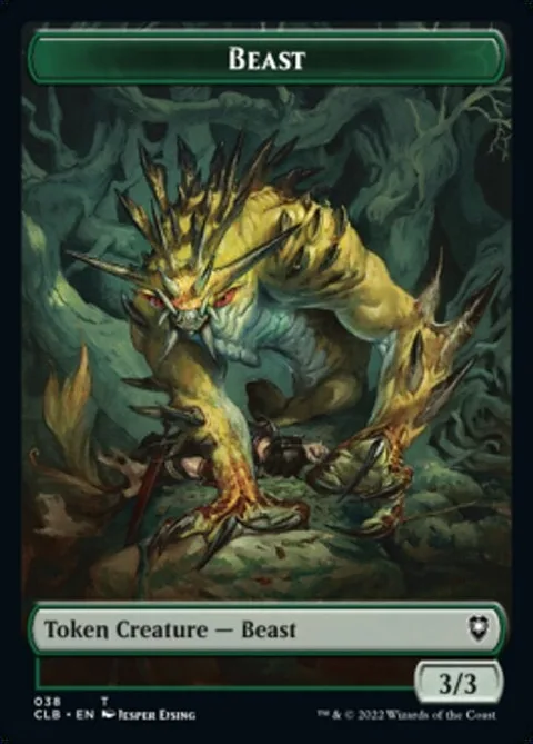Beast Token (G 3/3) // Satyr Token (RG 2/2 Haste)