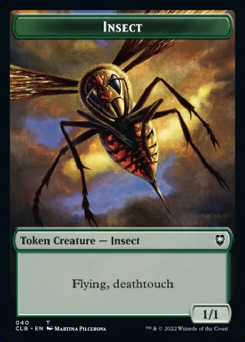 Spider Token (G 1/2) // Insect Token (G 1/1 Flying, Deathtouch)