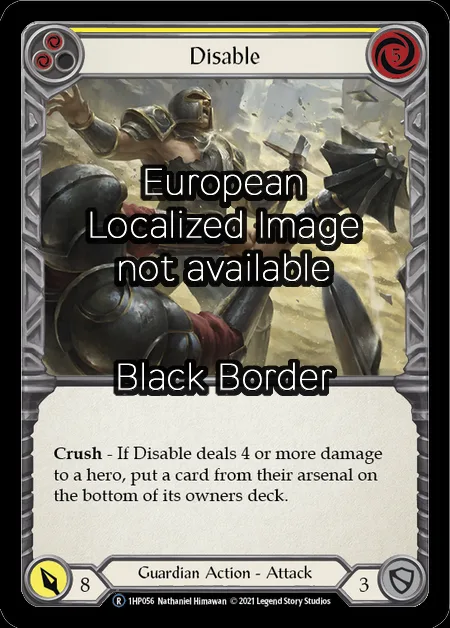 Disable (Yellow)
