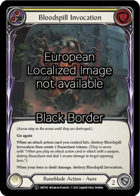 Bloodspill Invocation (Yellow)