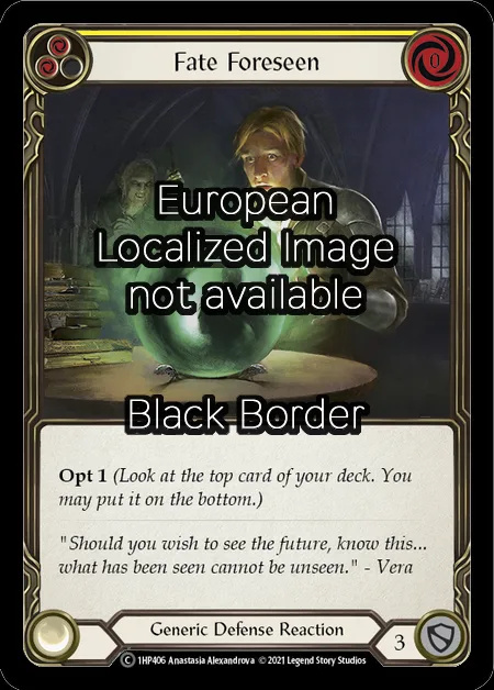 Fate Foreseen (Yellow)