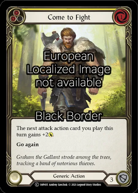 Come to Fight (Yellow)