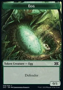 Egg Token (Green 0/1)