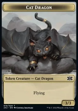 Cat Dragon Token (Gold 3/3)
