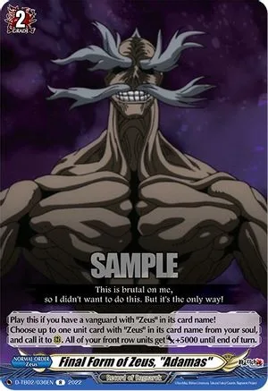Final Form of Zeus, ""Adamas"" [D Format]