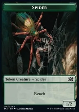 Spider Token (G 1/2) // Spirit Token (W 1/1)