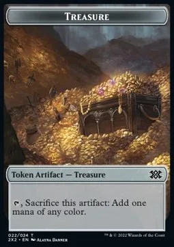 Treasure Token // Cat Dragon Token (Gold 3/3)