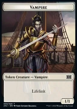 Vampire Token (W 1/1 Lifelink) // Spider Token (G 1/2)